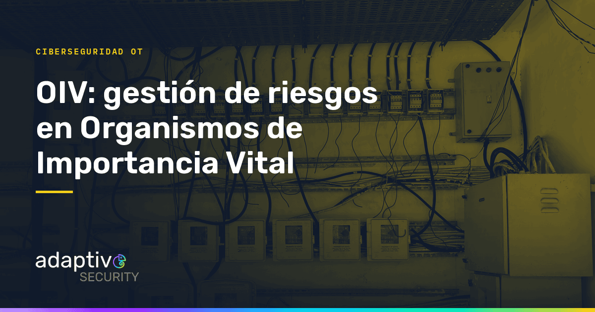 OIV: Gestión de riesgos en Organismos de Importancia Vital
